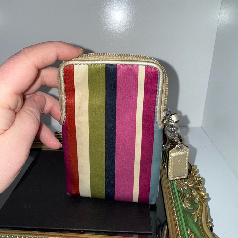 Coach Legacy Striped Wristlet - Picture 6 of 6